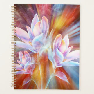 Agenda obra de arte de flores modernas abstractas