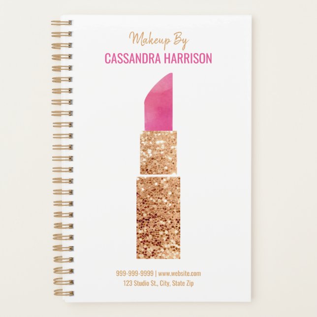 Agenda Obsequio Artista Secuencia de Oro Watercolor Salón (Anverso)