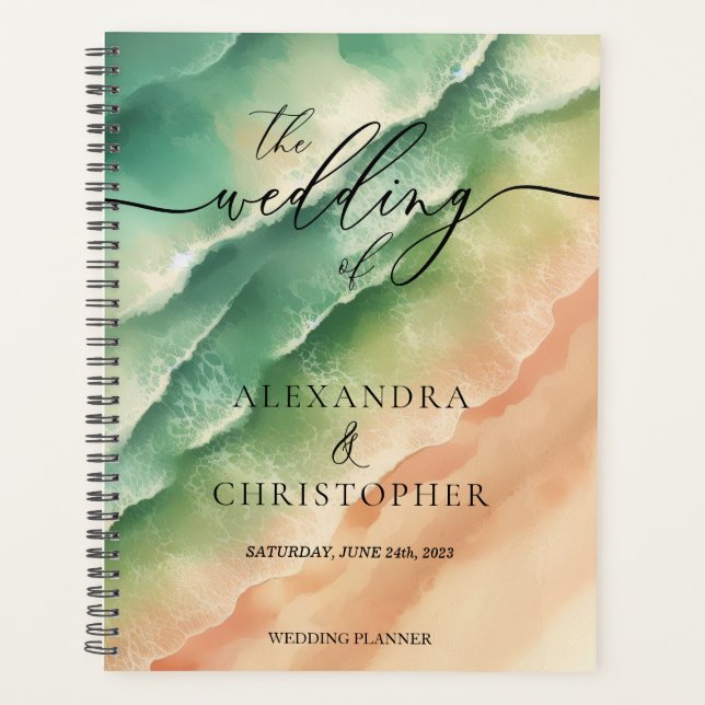 Agenda Ocean Beach Alucinante Sol Verde Veraniego (Anverso)