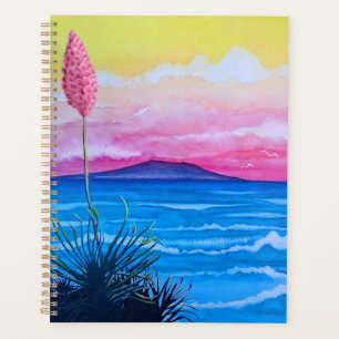 Agenda Océano atardecer