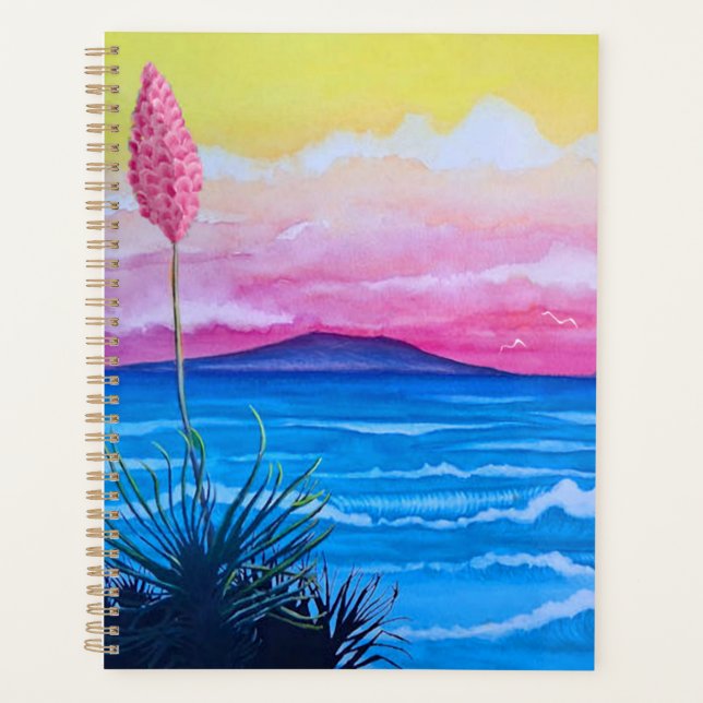 Agenda Océano atardecer (Anverso)