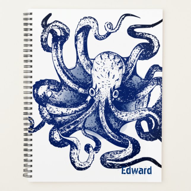 Agenda Octopus azul (Anverso)