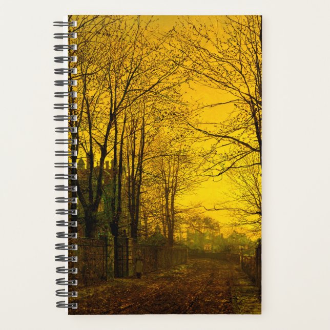 Agenda Octubre después del glow John Atkinson Grimshaw (Anverso)