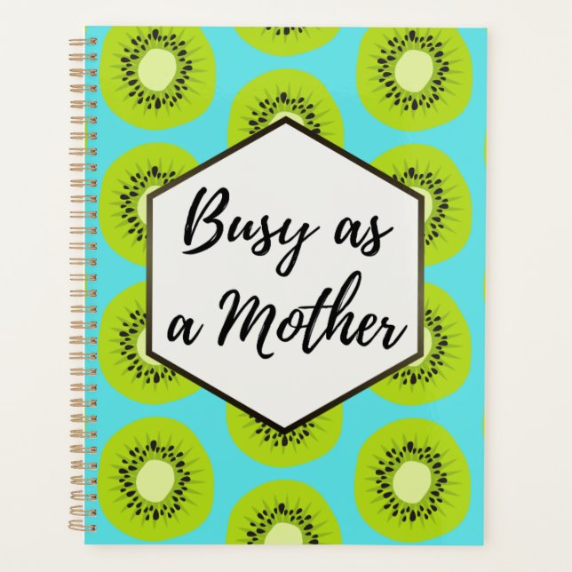 Agenda Ocupado como madre colorida (Anverso)