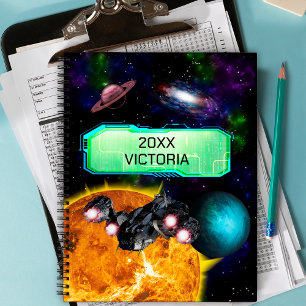 Agenda Odisea espacial futurista, nave espacial personali
