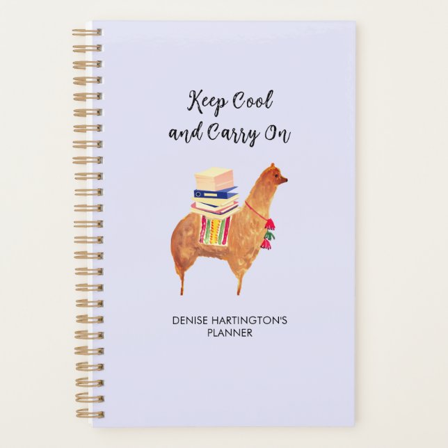 Agenda Office Alpaca Llama Funny Inspiration Personal (Anverso)