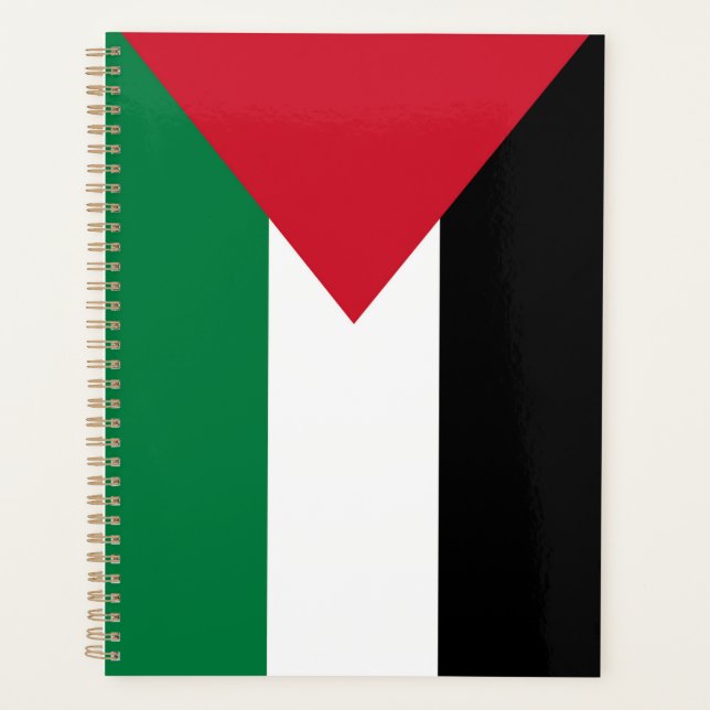 Agenda oficialmente bandera del Estado de Palestina (Anverso)