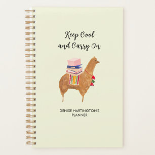 Agenda Oficina Alpaca Llama Inspiración Divertida Persona