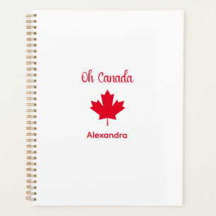 Agenda Oh Canadá   Elegante hoja de arce rojo