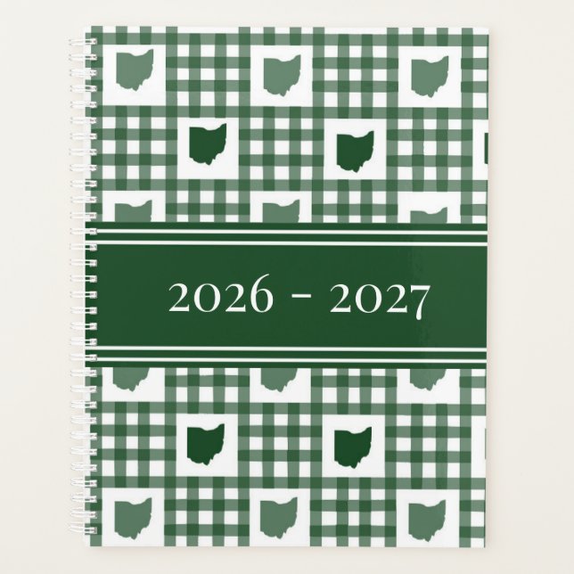 Agenda Ohio Gingham Verde (Anverso)