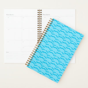 Agenda Olas de agua de mar azul pastel océano pacífico