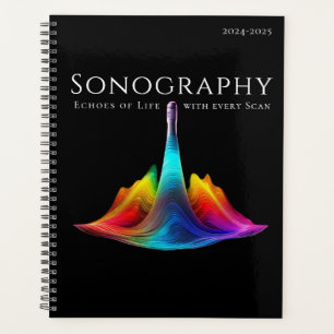 Agenda Olas de ultrasonido con colores sonográficos