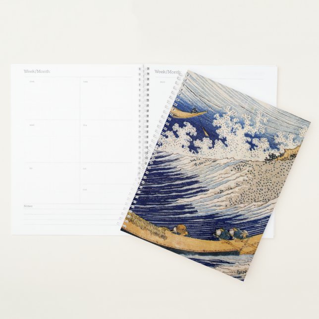 Agenda Olas del Océano de Hokusai Barcos Marítimos (Demostración)