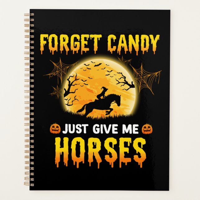 Agenda Olvídate de Candy, solo dame ideas de caballos (Anverso)