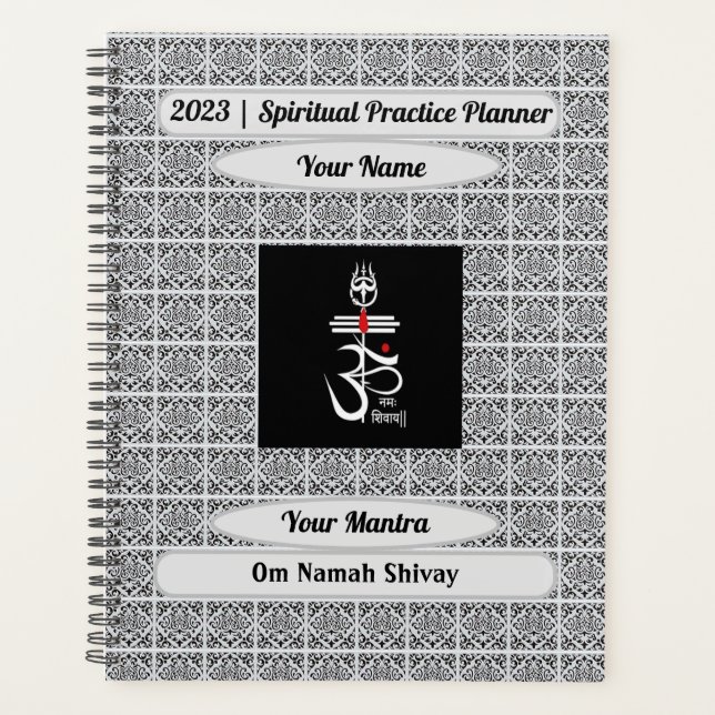 Agenda Om Namah Shivay personalizado (Anverso)