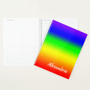 Agenda Ombre arcoiris