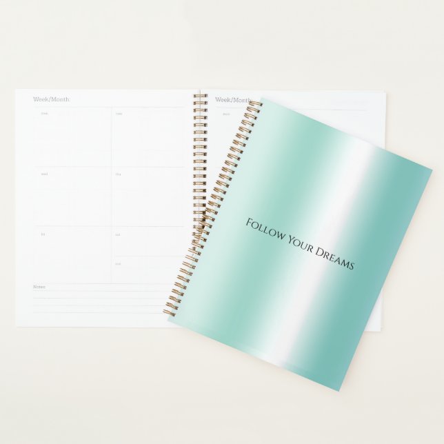 Agenda Ombre blanco menta (Demostración)