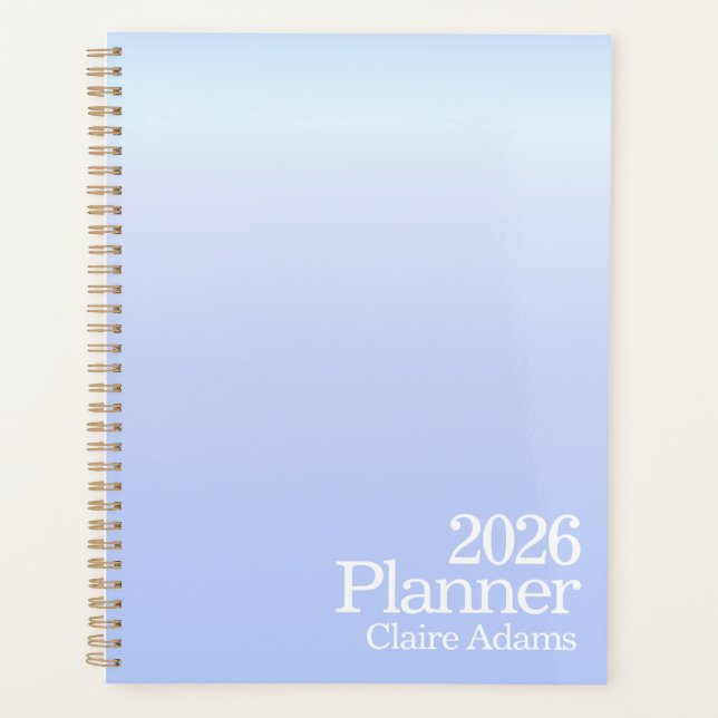 Agenda Ombre de Periwinkle Moderna (Anverso)