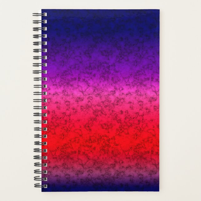 Agenda Ombre rojo azul (Anverso)