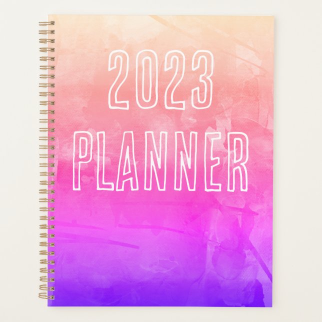 Agenda Ombre rosa (Anverso)
