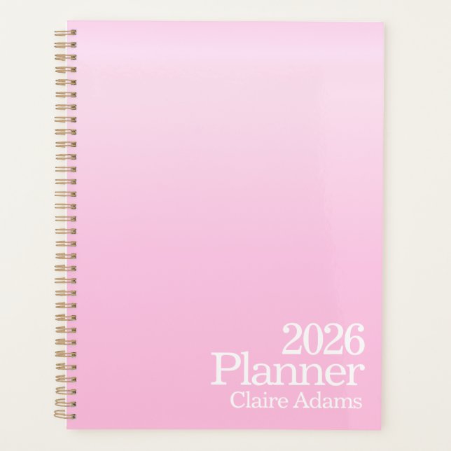 Agenda Ombre Rosa Moderno (Anverso)