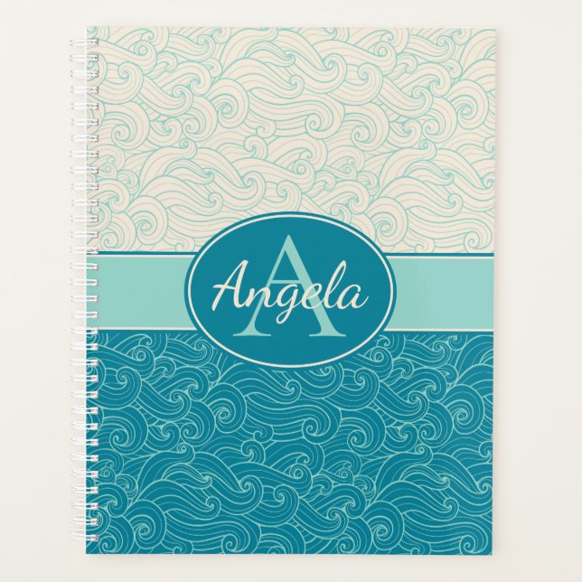Agenda Ondas de Aqua personalizadas (Anverso)