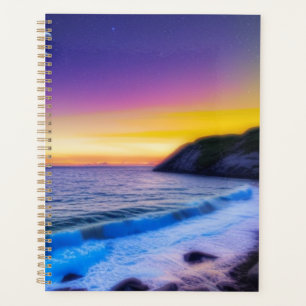 Agenda Ondas mágicas del océano atardecer