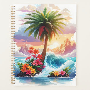 Agenda Ondas y flores de palmeras