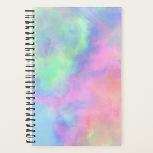 Agenda opal watercolor splash : (Anverso)