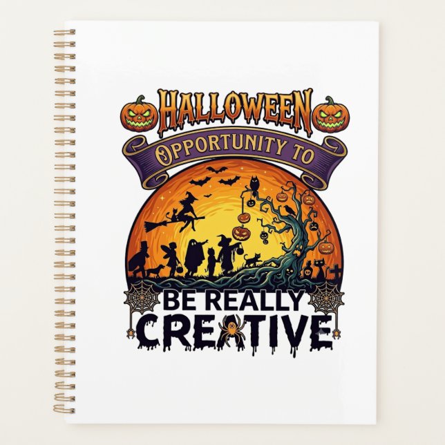 Agenda Oportunidad de Halloween Ser Realmente Creativa Br (Anverso)