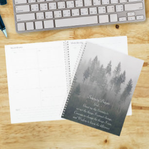 Agenda Oración de serenidad Foto del bosque Misty