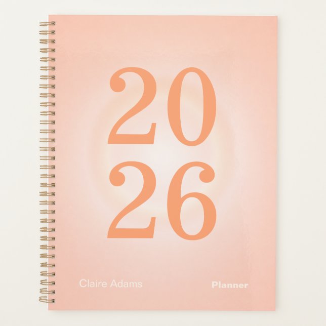 Agenda Orange Aura Big Year Planner (Anverso)