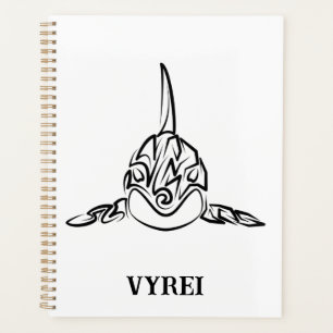 Agenda Orca tribal negra y blanca