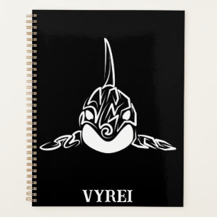 Agenda Orca tribal negra y blanca