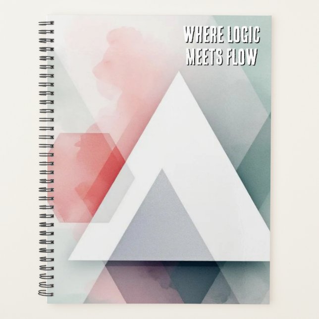 Agenda Organic Geometry Fusion | Watercolor & Geometric (Anverso)