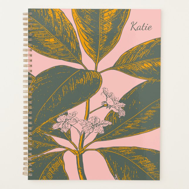 Agenda Organización personalizada de Rubor Botanical Gold (Anverso)