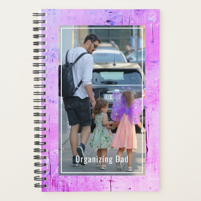 Agenda Organizing Dad Of Girls Personalized Photo (Anverso)