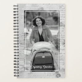 Agenda Organizing Grandma Elegant Black & White Photo