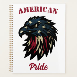 Agenda Orgullo americano, águila azul rojo patriótica