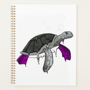 Agenda Orgullo asexual bandera ace tortuga marina sutil L
