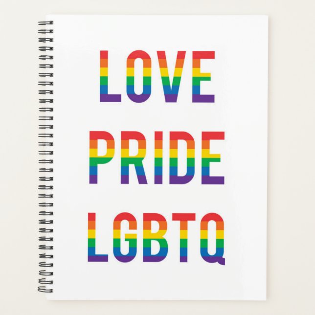 Agenda Orgullo de amor LGBTQ (Anverso)