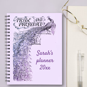 Agenda Orgullo de Lavender y nombre de pavo real prejuici
