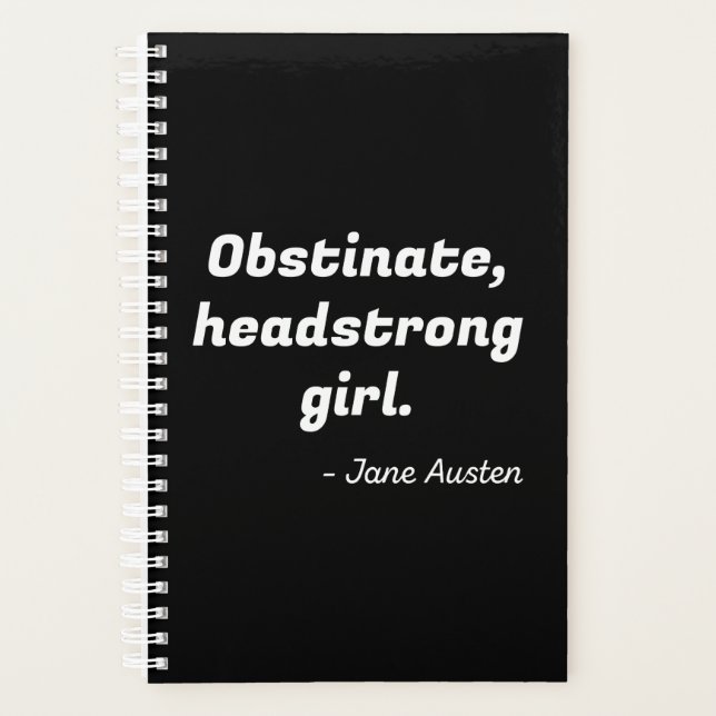 Agenda Orgullo y prejuicio (Anverso)