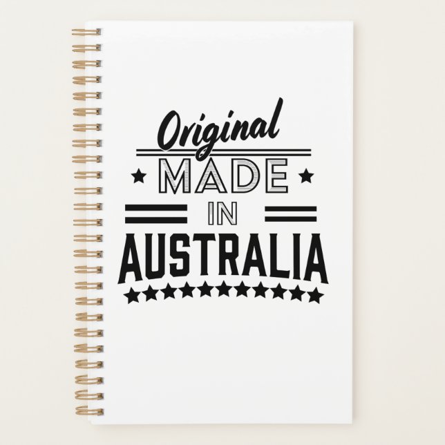 Agenda Original hecho en Australia Botón (Anverso)