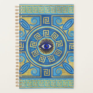 Agenda Ornamento de mosaico de ojos malvados