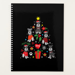 Agenda Ornamento del árbol de Navidad Schnauzer Perro Ma