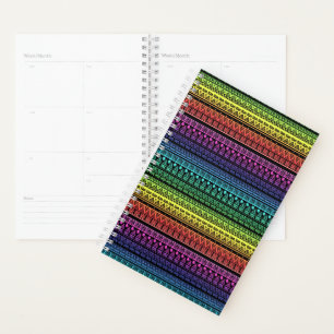 Agenda Ornamento étnico, arcoiris