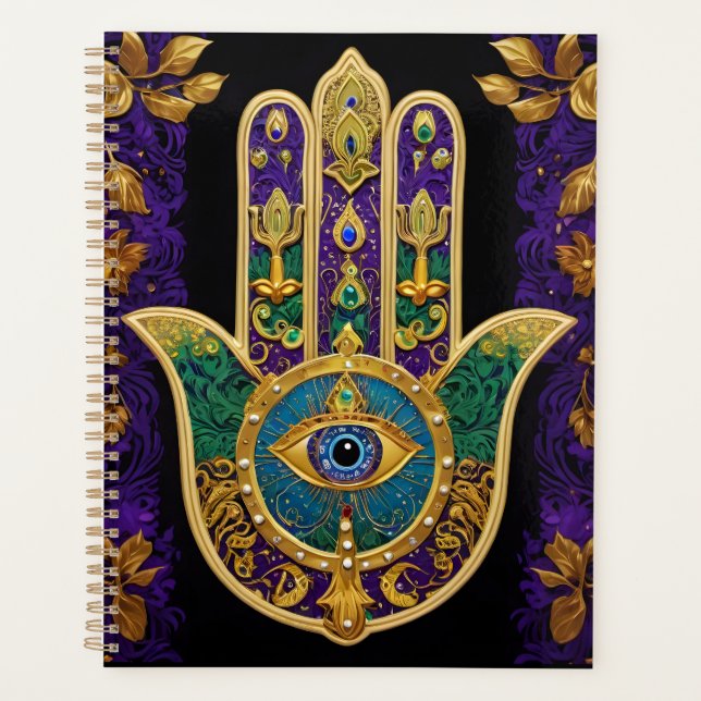 Agenda Ornate Gold Third Eye Hamsa (Anverso)