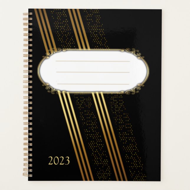 Agenda Oro elegante (Anverso)