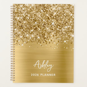 Agenda Oro Glam Brillante Personalizado 2023
